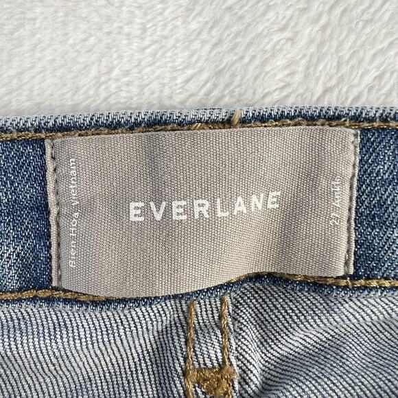 Everlane Sz 27 Ankle Mid Rise Skinny Jean Blue Wash Women’s Stretch Capsule - Picture 7 of 14